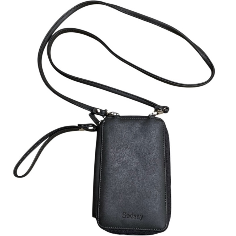 Sodsay Crossbody Wristlet Bag Dark grey